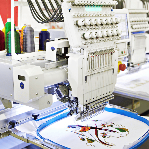 embroidery machine stitching