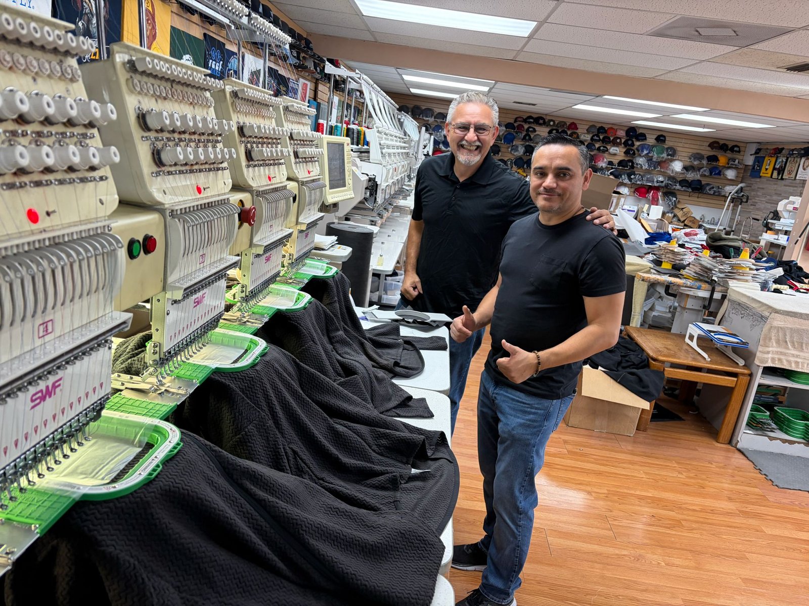 Custom embroidery order tracking from digitizing to production at Merlin Embroidery