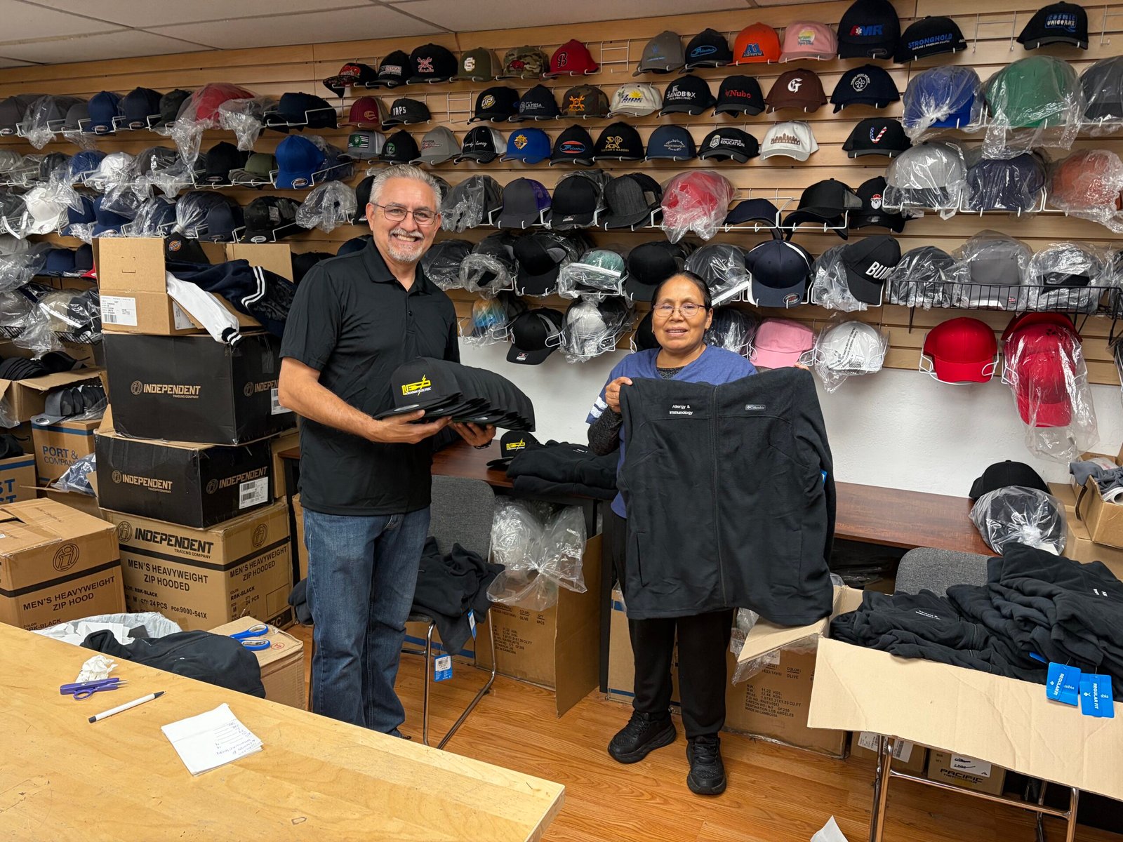 Local embroidery shop in San Diego and La Mesa