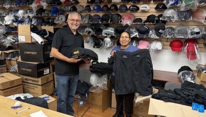 Local embroidery shop in San Diego and La Mesa